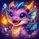 Colorful abstract animal avatar with a geometric pattern suitable for a profile picture.